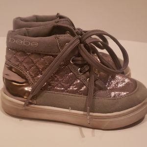 BEBE Hightop Sneakers Girls Size 9